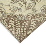 Handwoven antique beige rug 208 cm x 302 cm