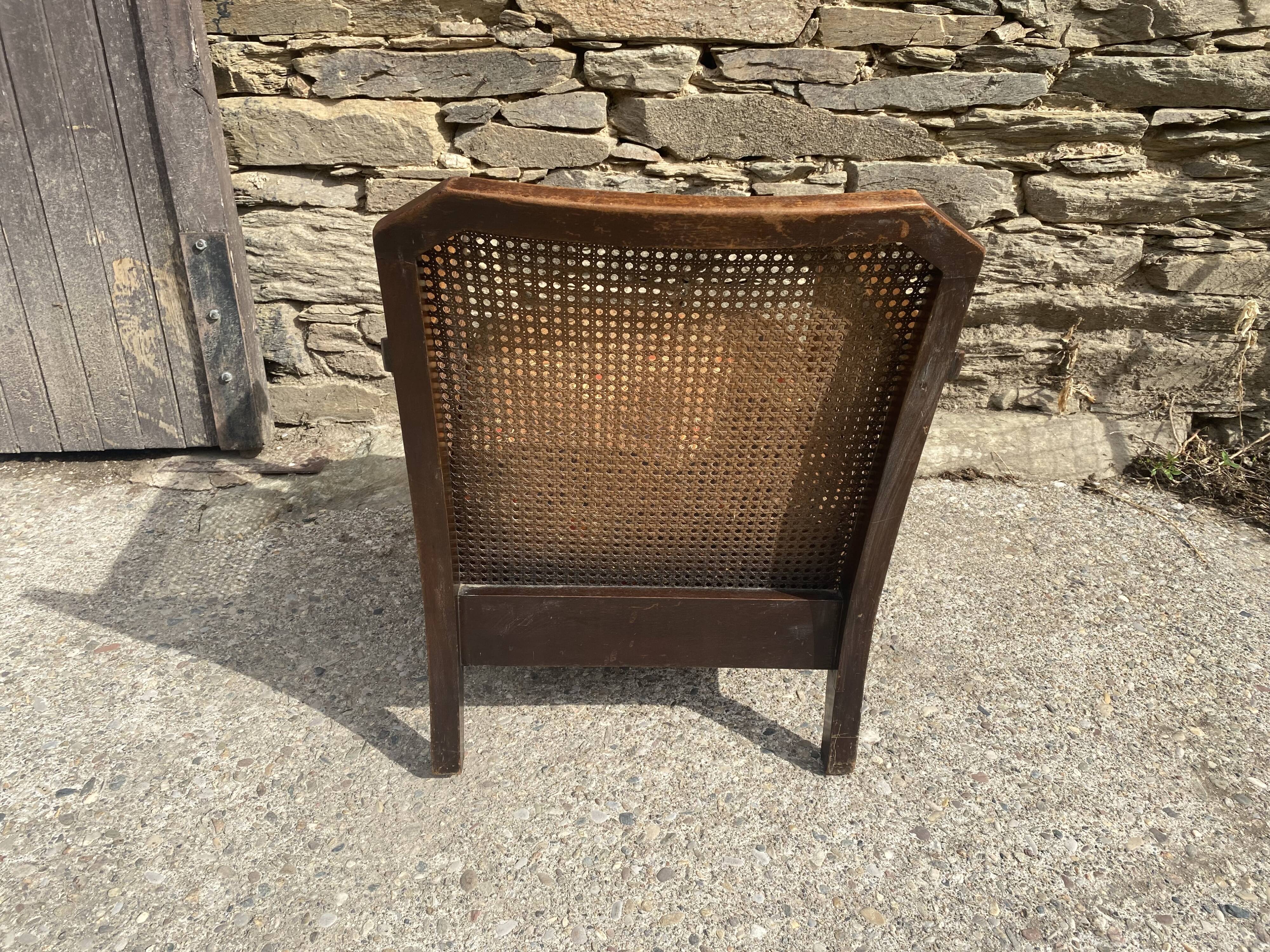 English armchair type Chippendale with cushion