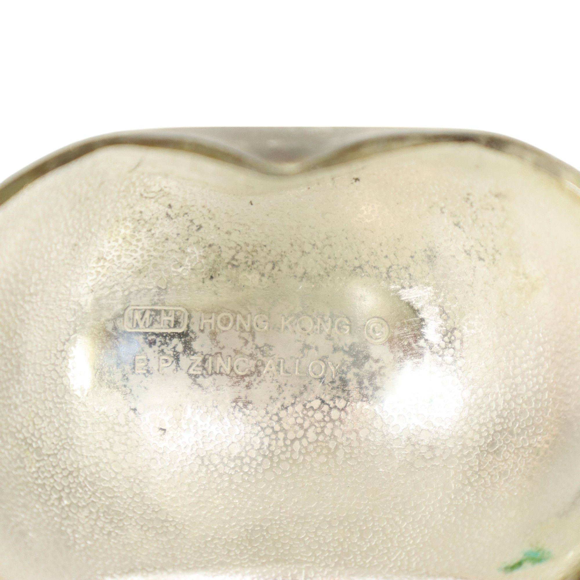 Vintage Silver Plated Butter Dish Snail EP Zinc Hong Kong 1960s