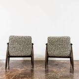 Customizable Pair Of Restored Mid Century Armchairs By Juliusz Kędziorek, 1960s