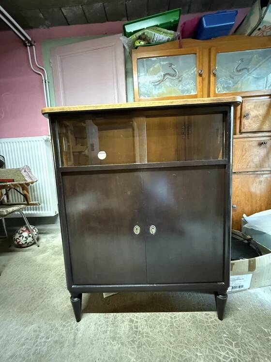 Vitrine d'exposition vintage