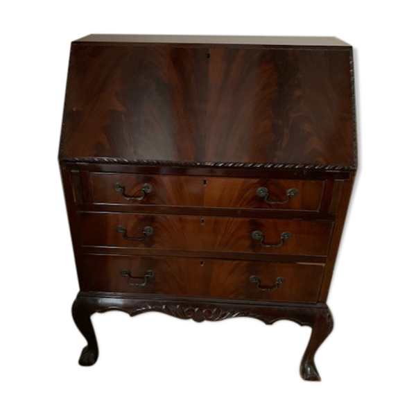 Secrétaire de bateau Chippendale du 19eme siècle