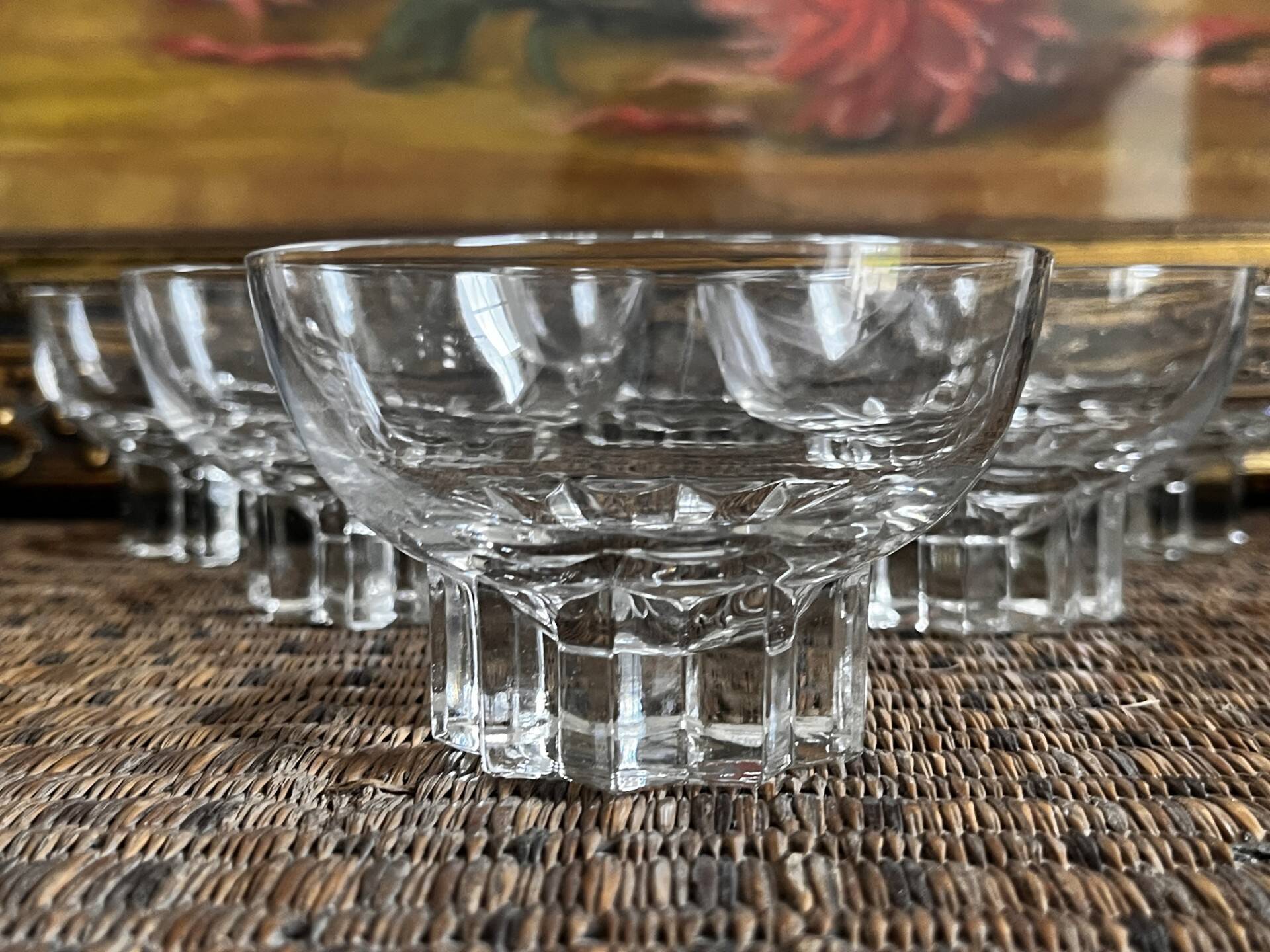 Antique champagne coupes
