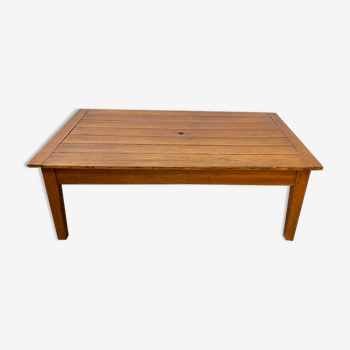 Solid wood coffee table with 1 drawer