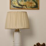 Vintage glass table lamp by Hannelore Dreutler, Studio Åhus, Sweden, 1990s.