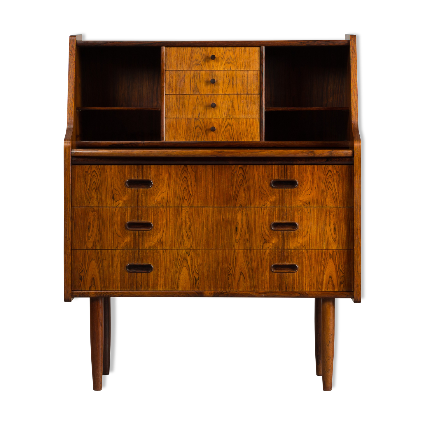 Danish midcentury rosewood secretaire, 1960s