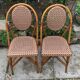 Pair of antique bistro terrace chairs