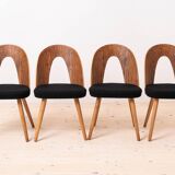 Set of 4 Mid Century Dining Chairs by A.Šuman, Reupholstered in KVADRAT