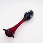 Vase Bo Borgström Åseda Glassworks Jack in the Pulpit Red 31cm 1960