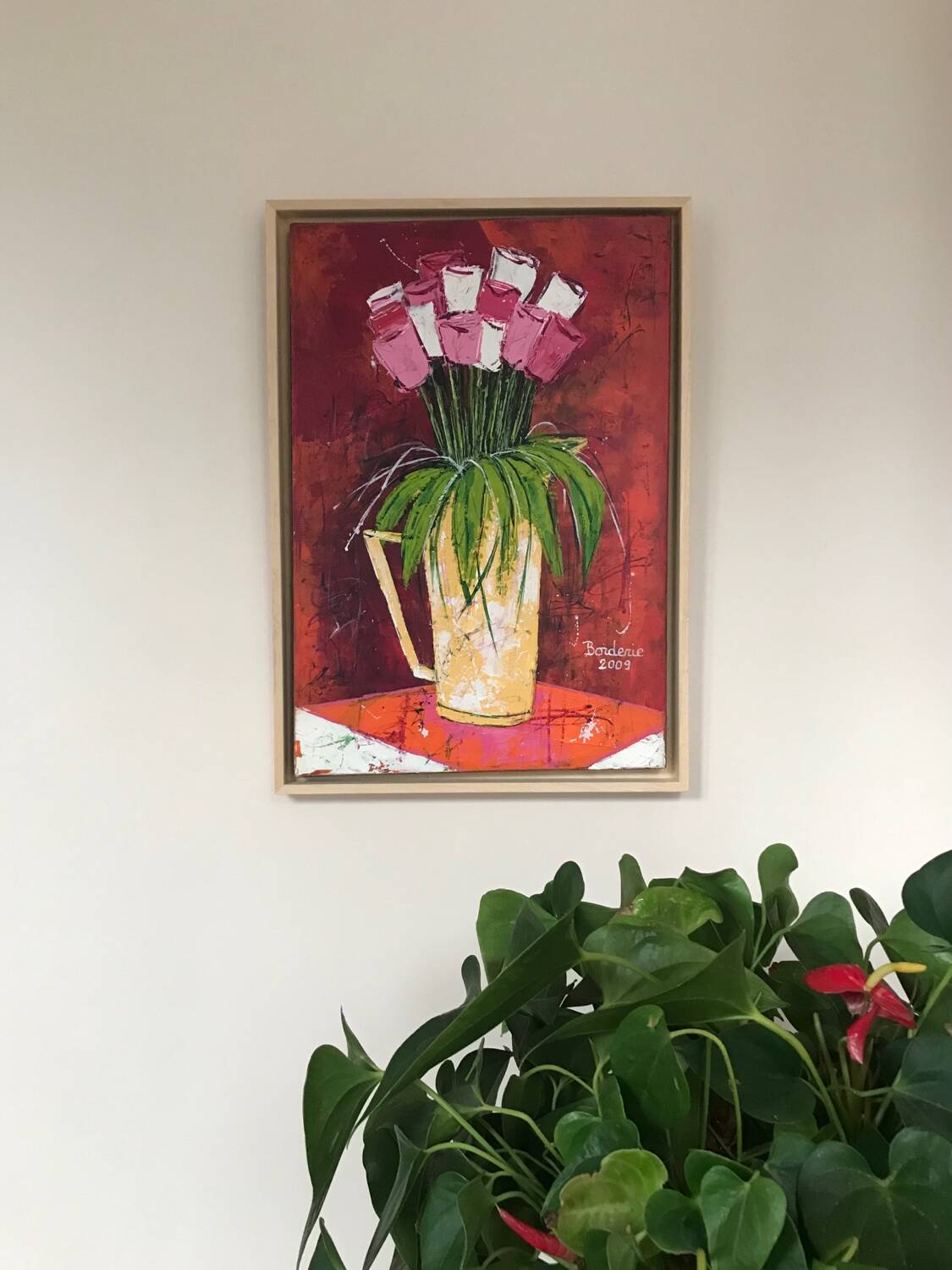 Jean-Pierre BORDERIE. The bouquet of tulips, 2009. Oil on canvas.