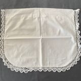 Small old white pillowcase with lace 50x40cm