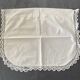 Small old white pillowcase with lace 50x40cm