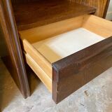 2 Scandinavian bedside tables in dark wood