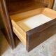 2 Scandinavian bedside tables in dark wood