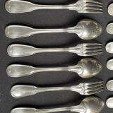 6 spoons and 6 table forks “filet” model – Argental