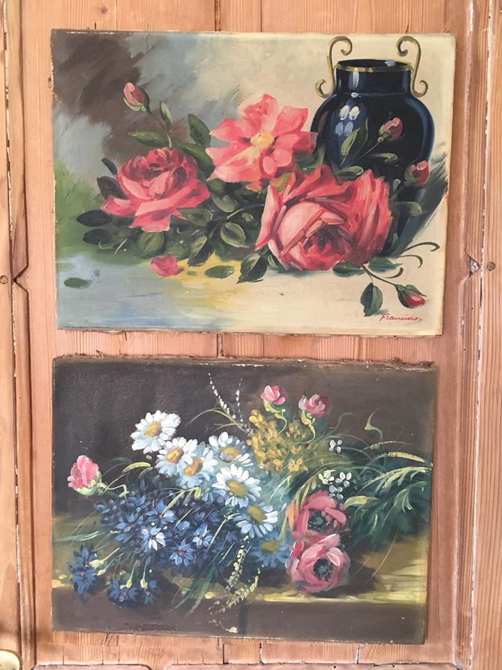 Still life with flowers country