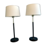 Pairs of scandinavian bedside table lamps