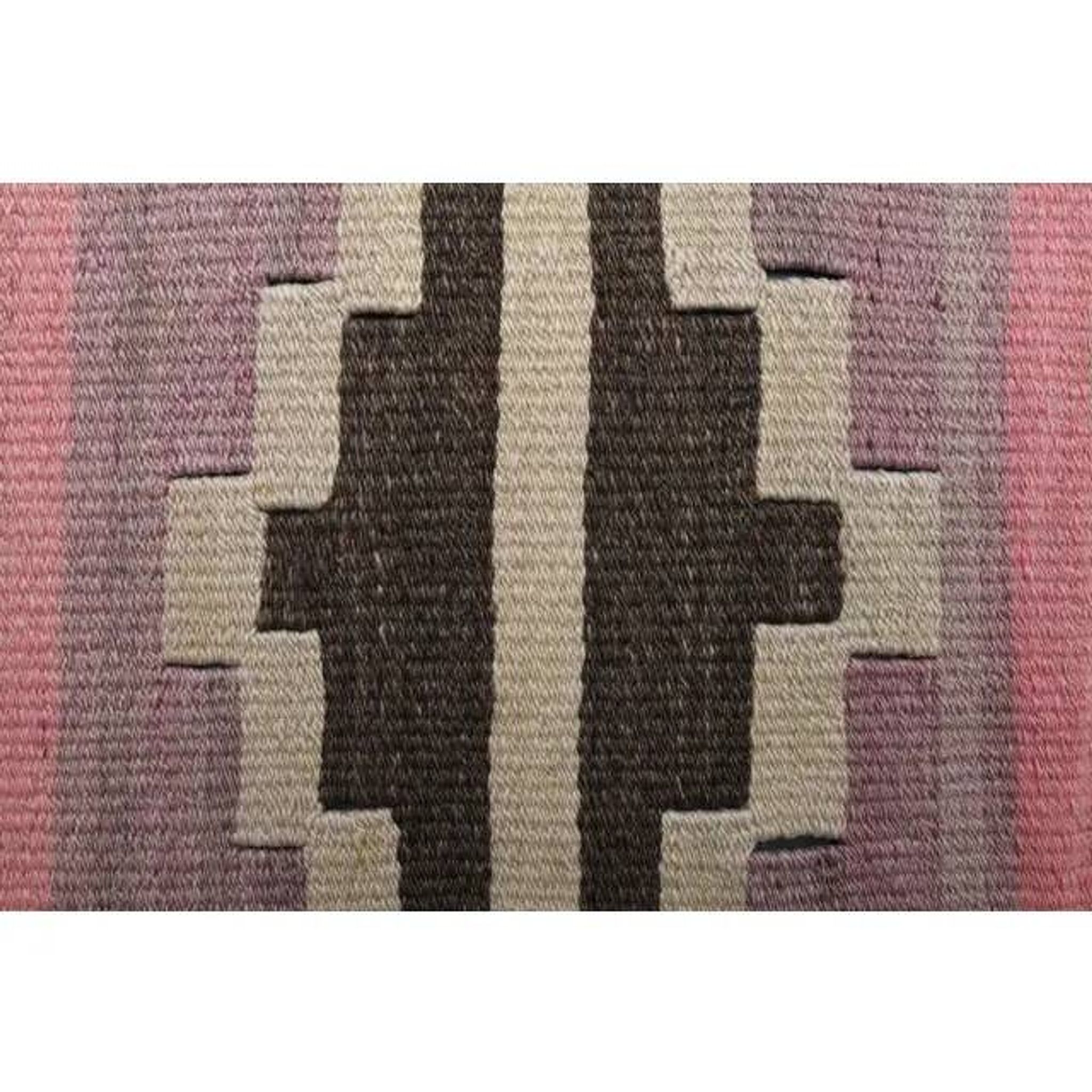 Vintage Turkish Oushak Handmade Wool Cotton Purple Runner Rug 93x234