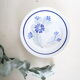 Dessert plates x 5, Saint Amand, hand-painted pattern, floral, French manufacture, vintage