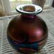 Vase Phoenician Malte 10 cm de haut verre multicolore doré