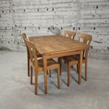 Vintage extendable dining table for 6/10 people