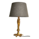Chic bronze lamp with vintage gold patina