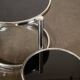 Chrome and glass coffee table