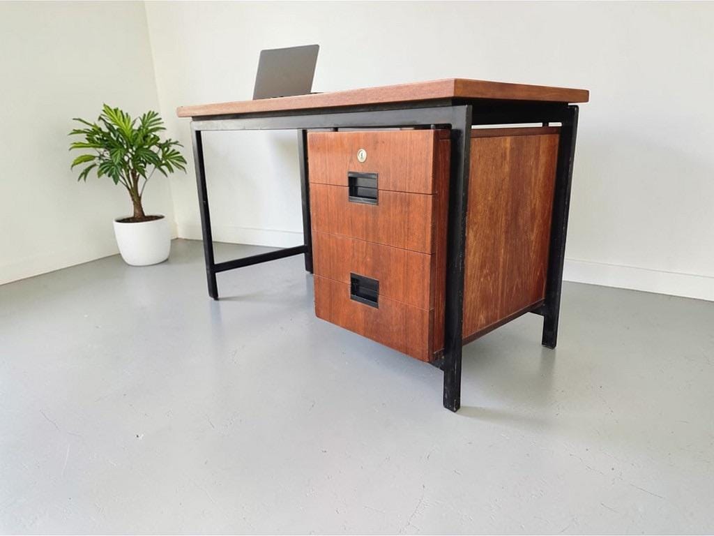 Vintage wooden desk Pastoe EU01 Cees Braakman