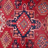 Tapis coureur vintage du Moyen-Orient Malayer fait main en laine 108 x 321