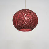 Vintage pendant light in brown rope, The Netherlands 1960's