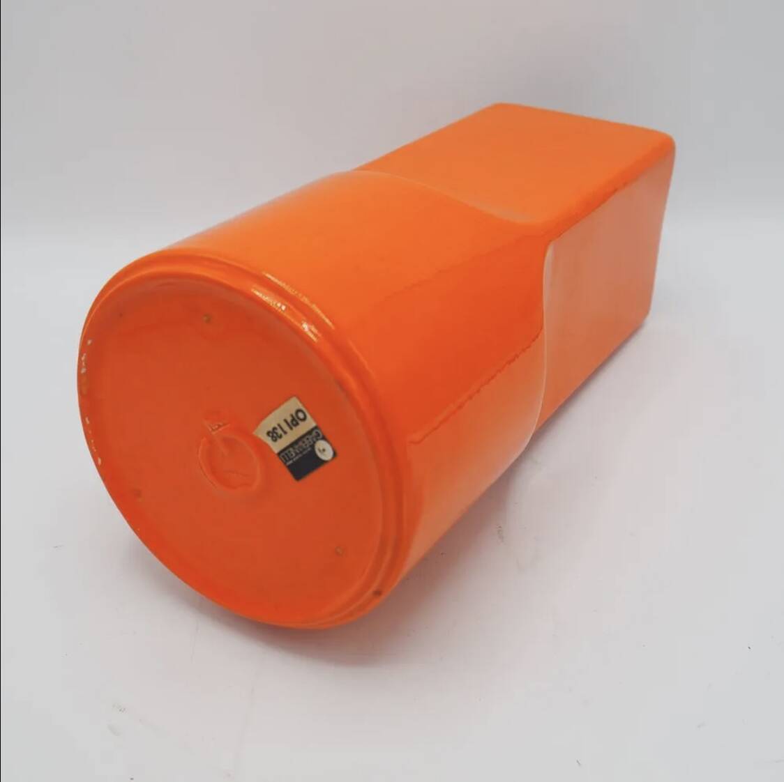 Gabbianelli vase – Italian design from the 1970s – orange-red ceramic