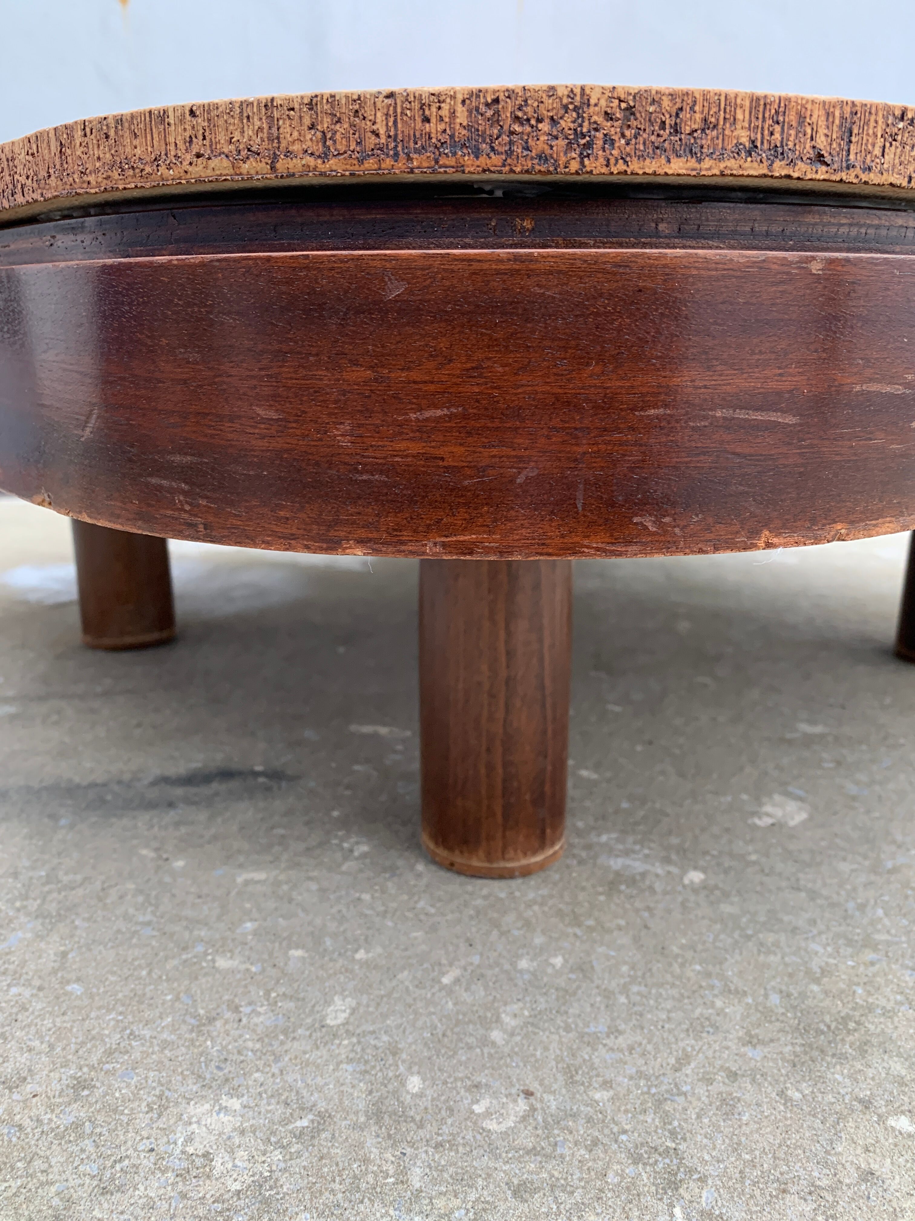 Ceramic coffee table signed Roger Capron and wood, Mambo model of the 1970s