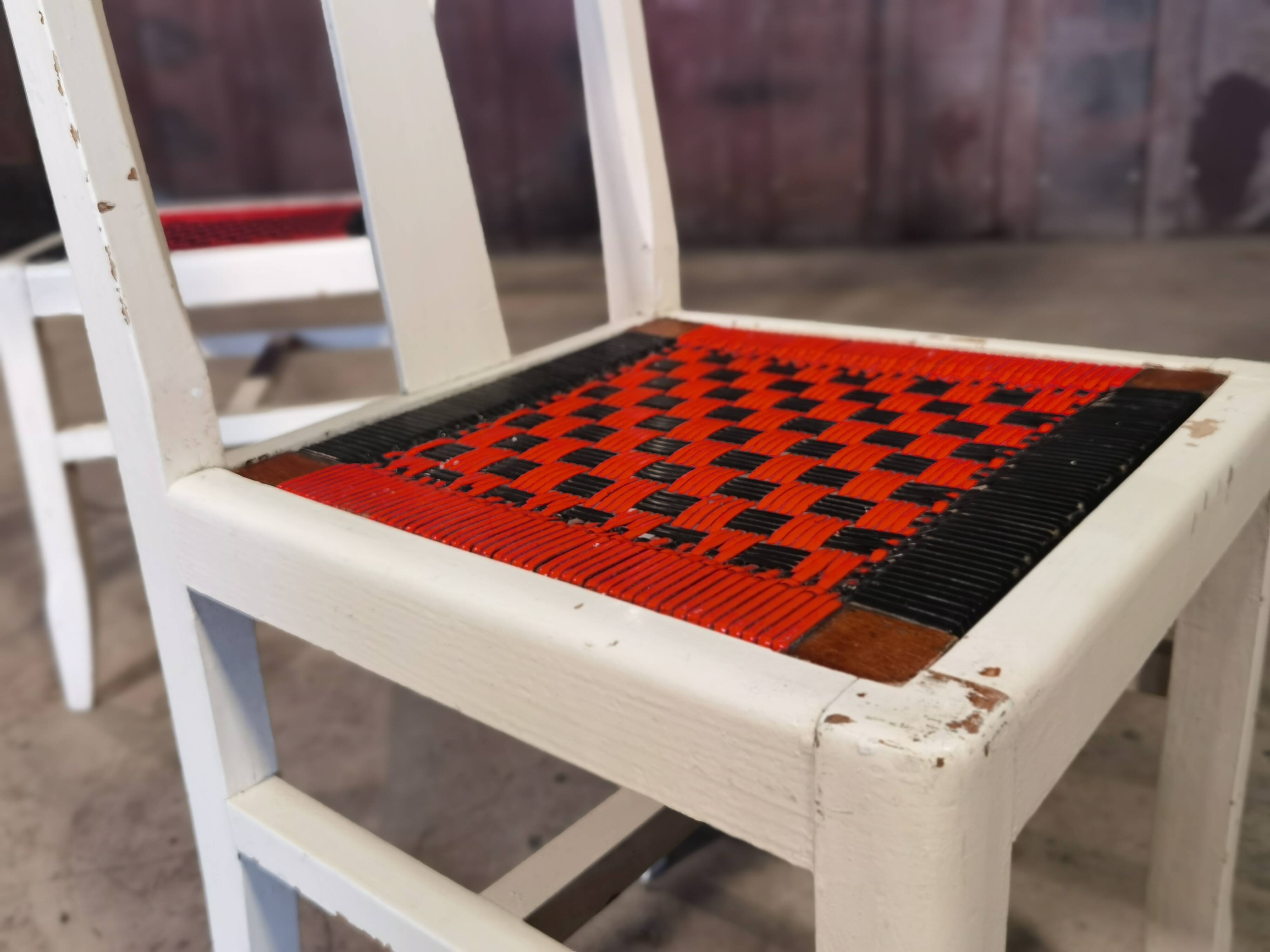 Paire de chaises Cruege reconstruction 1950