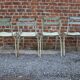 4 metal stackable garden chairs or bistro, Vintage, 1950s-1960s