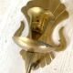 Pair of brass wall candle holders