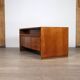 Bureau de réalisateur incurvé en noyer, Italie, années 1940
