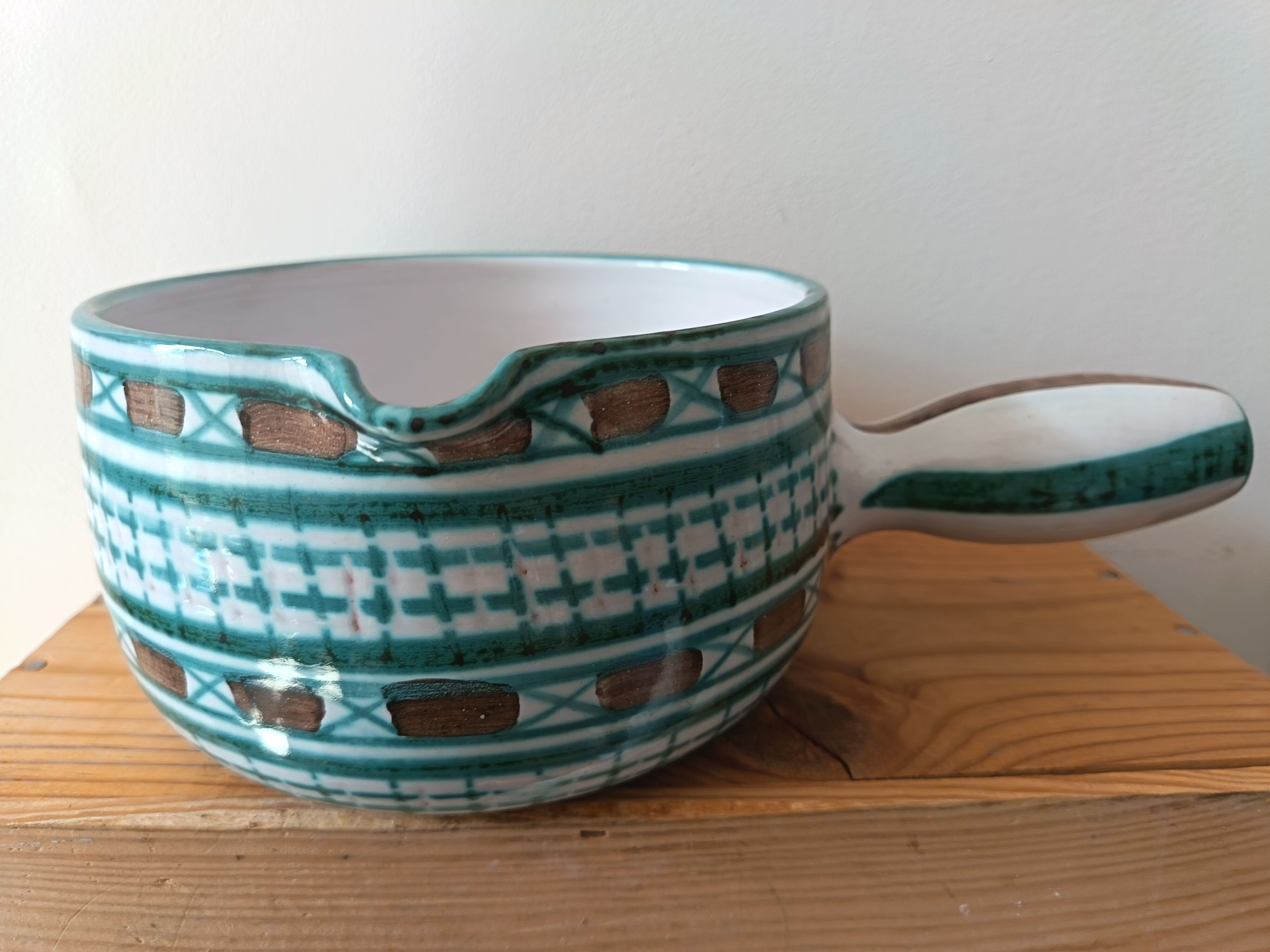 Ceramic pan by Robert Picaut in Vallauris