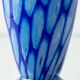 Bohemian Blue Art Glass Table Lamp, Czechoslovakia, circa 1920s