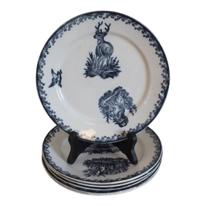 6 assiettes plates Pexonne service