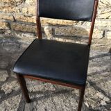 Wooden chair and skai