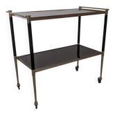 Table desserte moderniste à roulettes, Italie vers 1950