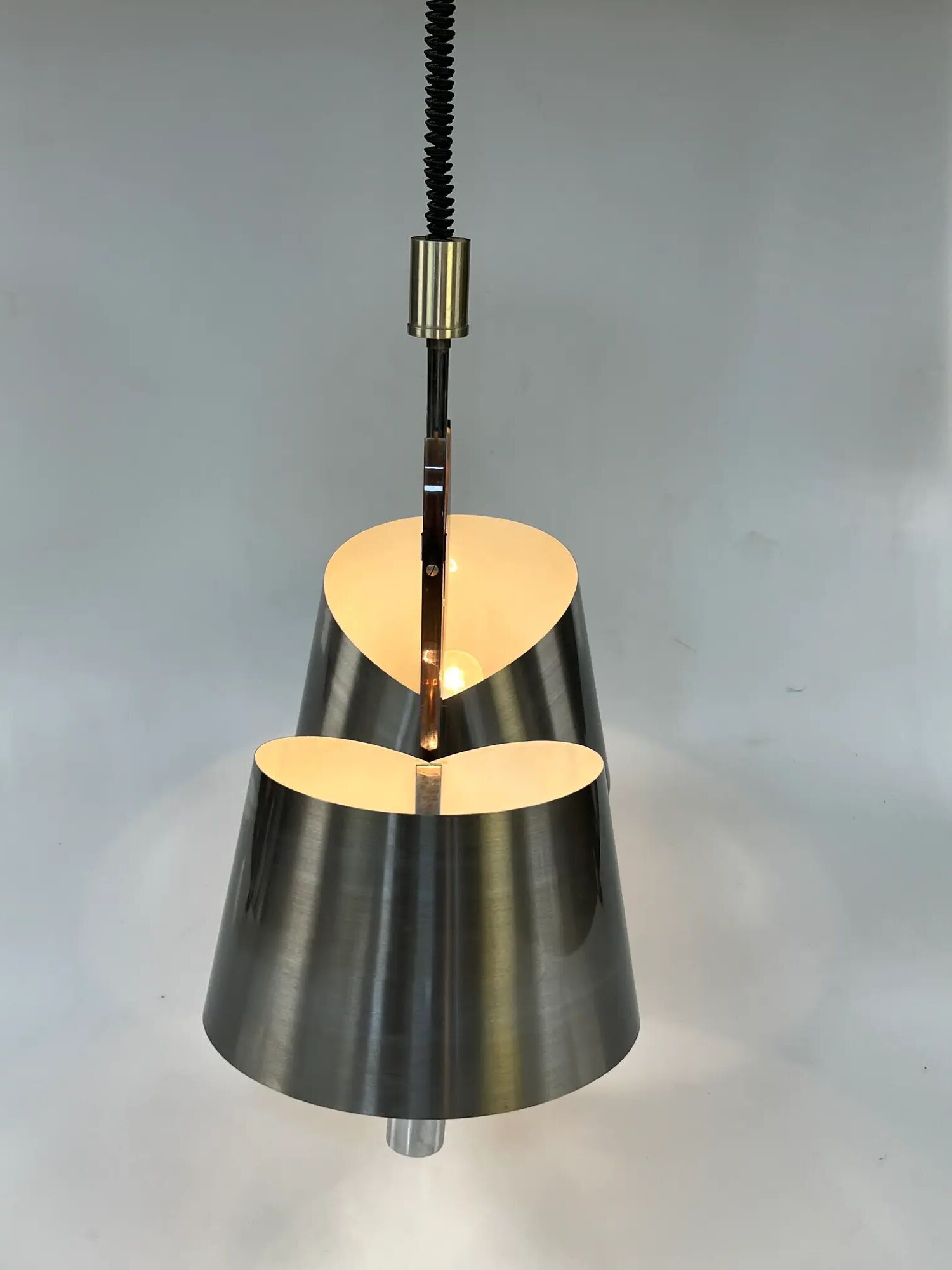 Vintage Maison Charles Pendant Lamp, France 60's