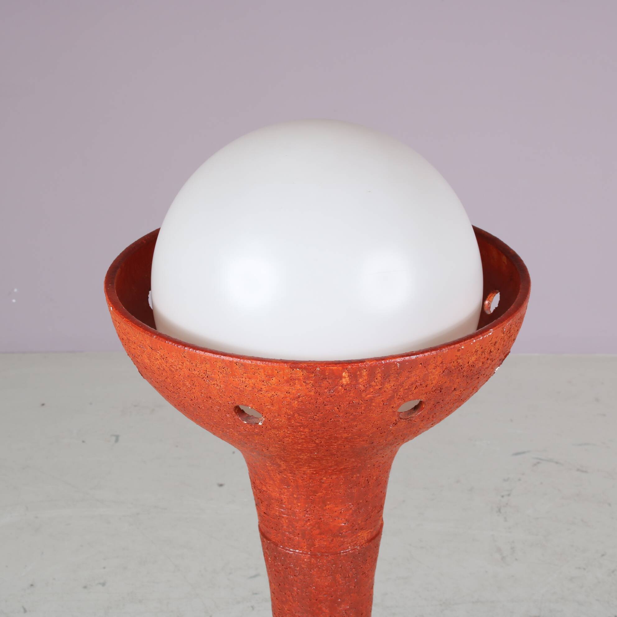 1970s Ceramics floor lamp by Doria Leuchten, Germany