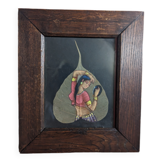 Painting on leaf