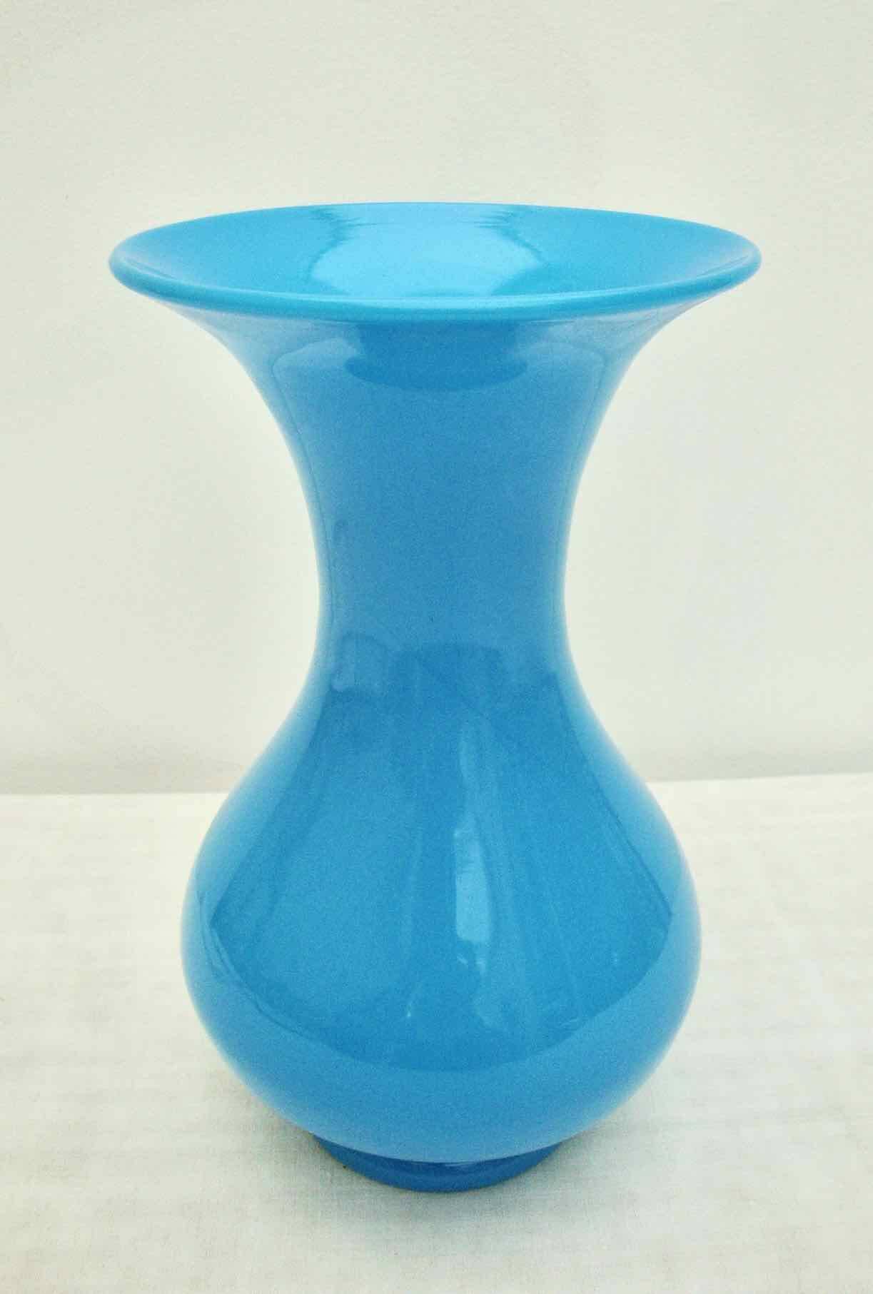 Blown opaline vase