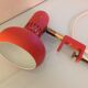 Orange articulated lamp vintage 60/70
