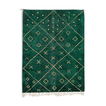 Tapis marocain moderne vert