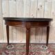 Console - Half-moon table Louis XVI in solid mahogany
