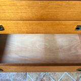 Vintage 60s chest of drawers has 4 drawers edited by Henri Couture