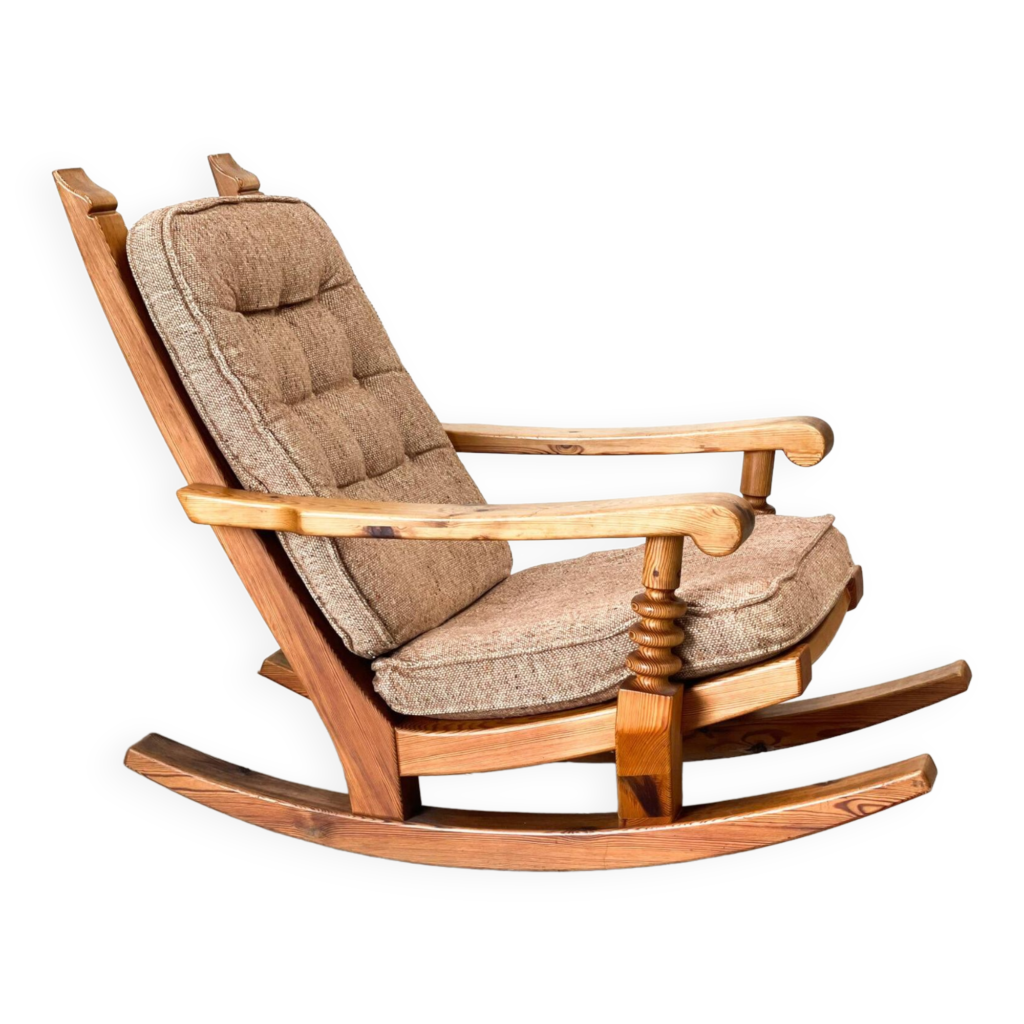 Vintage brutalist rocking chair